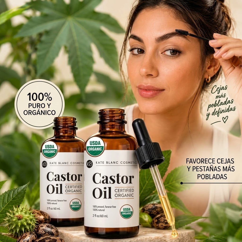 2X1 ACEITE RICINO/CASTOR CON CEPILLOS APLICADORES